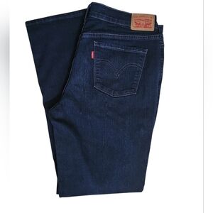 Levi's Women's Dark Indigo Straight Jeans